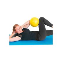 Bola para pilates, fisioterapia e exercícios amarela