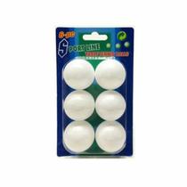 Bola para Tênis de Mesa Branca com 6 unidades - Apex
