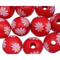 Bola Passante Colorida 16mm Decoração Cordão 10 Unidades