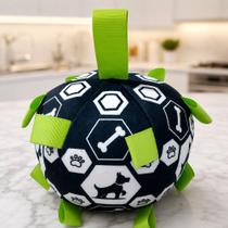 Bola Pelúcia Interativa Pet Com Sino E Fitas Cachorro Preta Bola Pelúcia Interativa Pet Com Sino E Fitas Cachorro Preta