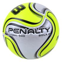 Bola Penalty 500 8 X - Branco/Amarelo - Futsal