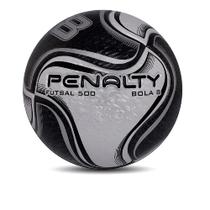 Bola Penalty 500 8 X - Preta - Futsal