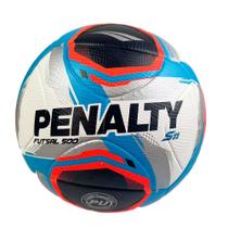 Bola Penalty Futsal 500 S11 R2 XXV Branco Preto Azul Coral TAMANHO:UN
