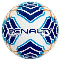 Bola Penalty Matis XXIV Futsal Unissex - Branco e Azul