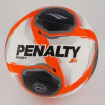 Bola Penalty S11 R2 XXV Society Branca Preta e Laranja
