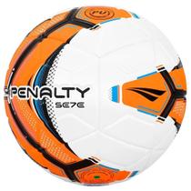 Bola Penalty Se7e Ultra Fusion Society Unissex - Branco e Laranja