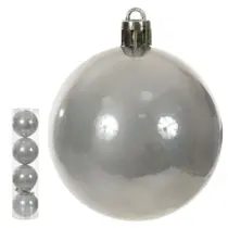 Bola Perolada Prata 10cm Florarte