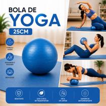 Bola Pilates 25cm Ante estouro PVC Profissional Resistente Yoga Fisioterapia Funcional Exercícios Academia