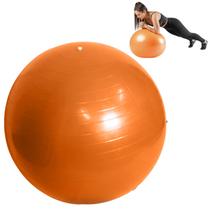 Bola Pilates 75CM Ginástica Yoga Fisioterapia Fitness Academia Alongamento Exercícios Laranja 200kg
