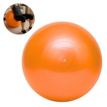 Bola Pilates 75CM Ginástica Yoga Fisioterapia Fitness Academia Alongamento Exercícios Laranja 200kg