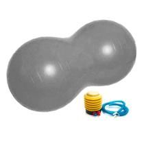 Bola Pilates Feijão 90x40 cm Resistente Pilates C/ Bomba