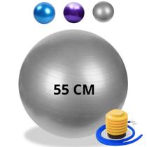 Bola Pilates Suiça Yoga Abdominal Fisioterapia Treino 55cm