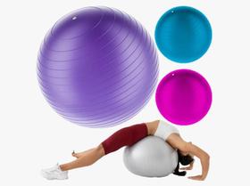 Bola Pilates Yoga Abdominal Gym Ball 65cm Cor Roxa Bola Pilates Yoga Abdominal Gym Ball 65cm Cor Roxa