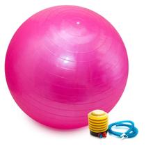 Bola Pilates Yoga Fitness 75 cm C/ Bomba Abdominal Ginastica