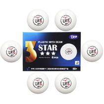 Bola Ping Pong 3 Estrelas Tenis de Mesa Kit 6 Treino Esporte Recreaçao Lazer