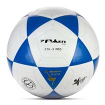 Bola Poker Futevôlei Vulcanizada FTV 5 Pro - Azul/Branca