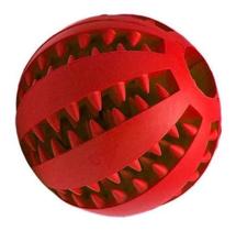 Bola Porta Petisco Multifuncional Escova Mordedor Pet Ball Vermelho Bola Porta Petisco Multifuncional Escova Mordedor Pet Ball Vermelho