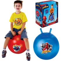 Bola Pula Pula Spiderman Homem Aranha De Vinil Líder Brinquedos