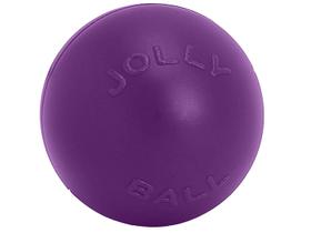 Bola Push-n-Play de brinquedo para cães Jolly Pets Push-n-Play, roxa extra grande