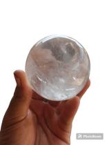 Bola quartzo cristal 500 gramas aproximadamente 10 cm