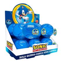 Bola Quebra Cabeça Infantil 3939 Tema Sonic Surpresa Educativa para Crianças Gelelé