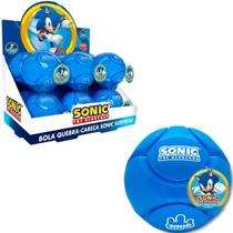 Bola quebra cabeca sonic surpresa slime esmeralda do caos