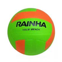 Bola Rainha Beach Vôlei Oficial - Verde e Laranja Bola Rainha Beach Vôlei Oficial - Verde e Laranja