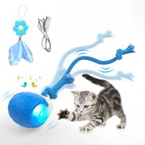 Bola rolante automática interna Cat Toy WMJHAZDN com chilrear