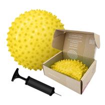 Bola sensorial Edushape Original de 7 cm vazia com bomba para bebê Bola sensorial Edushape Original de 7 cm vazia com bomba para bebê