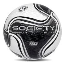 Bola Society Penalty 8 X - Branco/Preto Bola Society Penalty 8 X - Branco/Preto