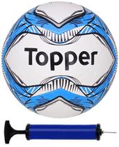 Bola Society Topper Slick Azul + Bomba De Ar