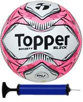 Bola Society Topper Slick Rosa + Bomba de Ar Bola Society Topper Slick Rosa + Bomba de Ar