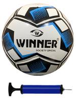 Bola Society Winner Oficial Fusion Azul + Bomba de Ar Bola Society Winner Oficial Fusion Azul + Bomba de Ar