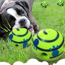 Bola Som Interativa Cachorro 14cm Brinquedo Divertido Wobble Wag Ball Sonora Cães Diversão Pets
