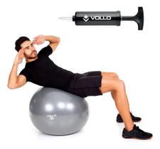 Bola Suíça Ginástica Gym Ball 55cm Cinza c/ Bomba Bola Suíça Ginástica Gym Ball 55cm Cinza c/ Bomba