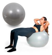 Bola Suíça Ginástica Gym Ball 75cm Cinza c/ Bomba Bola Suíça Ginástica Gym Ball 75cm Cinza c/ Bomba