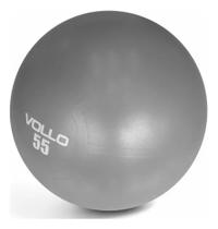 Bola Suiça Gym Ball 55 Cm Cinza - Vollo
