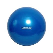 Bola Suiça Gym Ball Para Pilates e Fisioterapia 65cm Azul Liveup