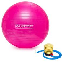 Bola Suiça MaxBoost 65cm Com bomba Pilates Yoga Abdominais 200KG