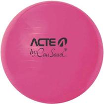 Bola Suiça para Ginástica Rosa com Bomba