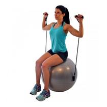 Bola Suíça Para Pilates 65 Cm Com Extensores - Liveup