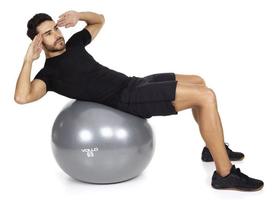 Bola Suíça Pilates Resistência 300 kg e bomba de ar - D 65 cm
