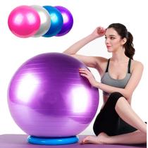 Bola Suiça Pilates Yoga 55cm para Alongamento Ginástica Fisioterapia Academia