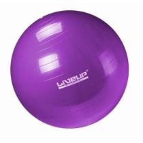 Bola Suica Premium Anti-estouro 55cm para Pilates Roxa Liveup Sports