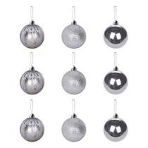 Bola Tb Jingle 5cm C/9pcs Prata