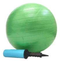 Bola terapêutica Fisioball Fisiopauher 45 cm verde com bomba inclusa