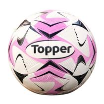 Bola topper futsal colorful branca rosa