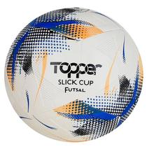 Bola Topper Slick Cup Futsal Unissex - Branco e Azul