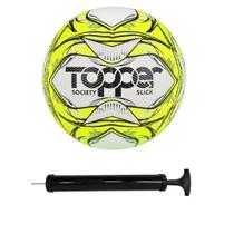 Bola Topper Slick Society Neon Branco Premium + Bomba De Ar Bola Topper Slick Society Neon Branco Premium + Bomba De Ar