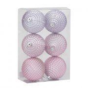 BOLA TRANCADA LIL/ROC 8cm JG C/6 PC